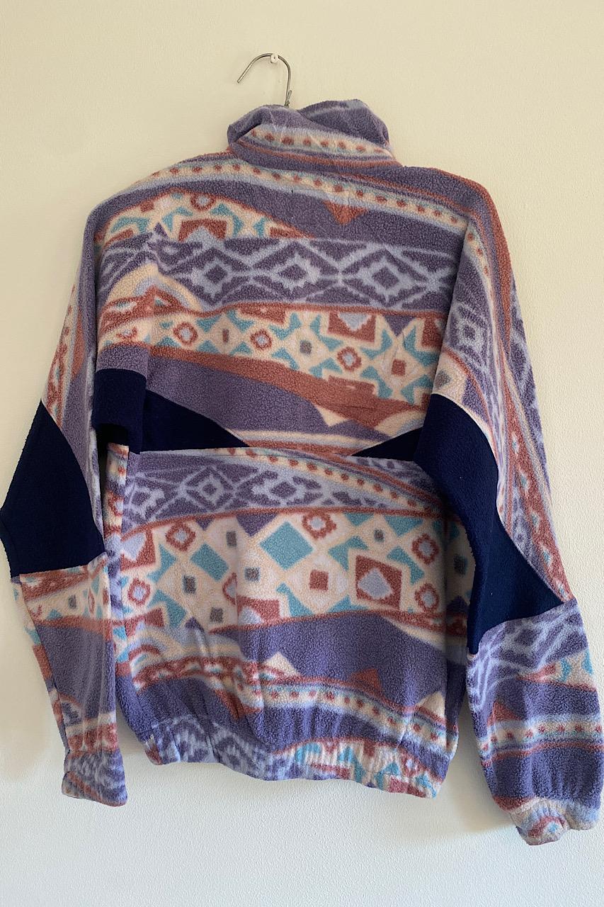 Retro funky fleece 1/4 zip - Very Good S