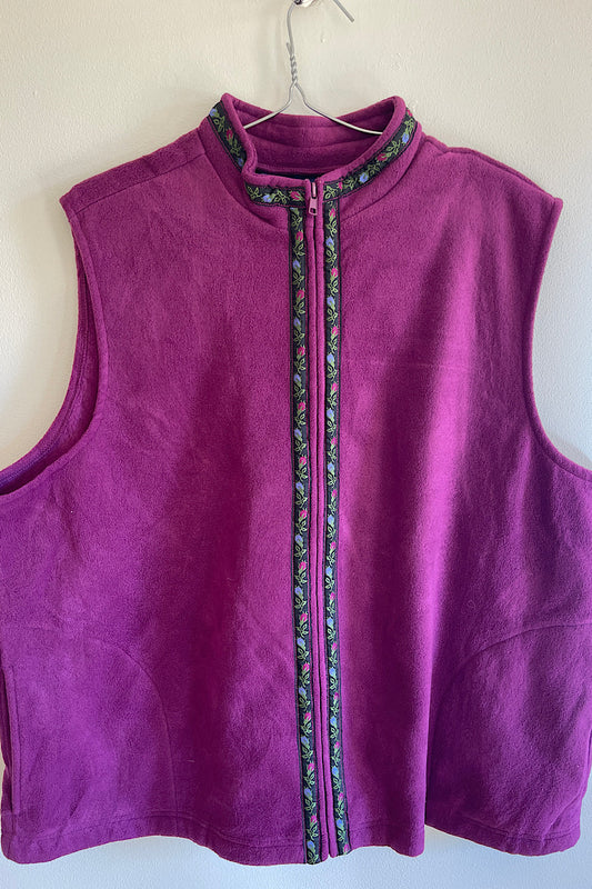 Vintage purple vest - Excellent XL