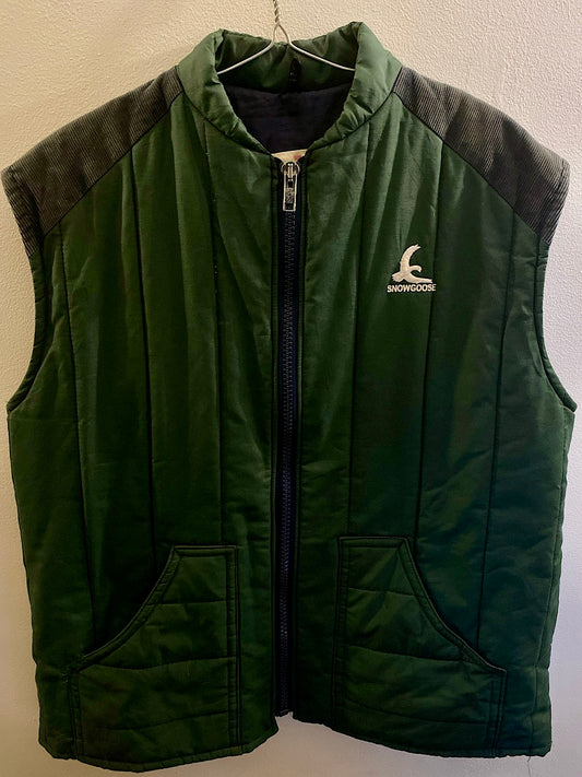 Vintage 80s Green Gilet - XL