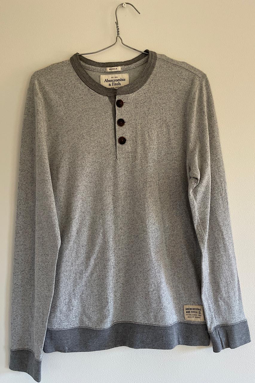 Abercrombie & Fitch long sleeve Henley shirt - Excellent S