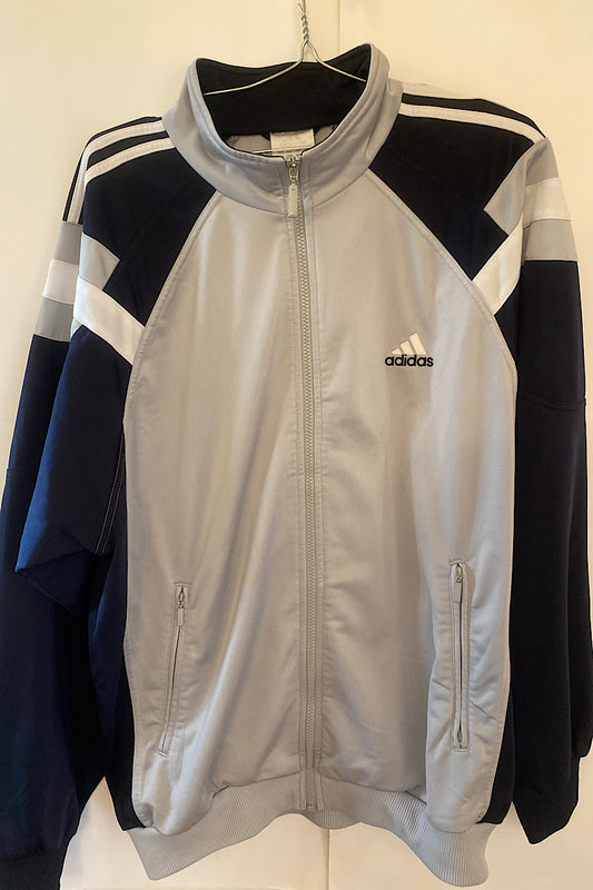 Adidas retro jacket white grey - Excellent XL