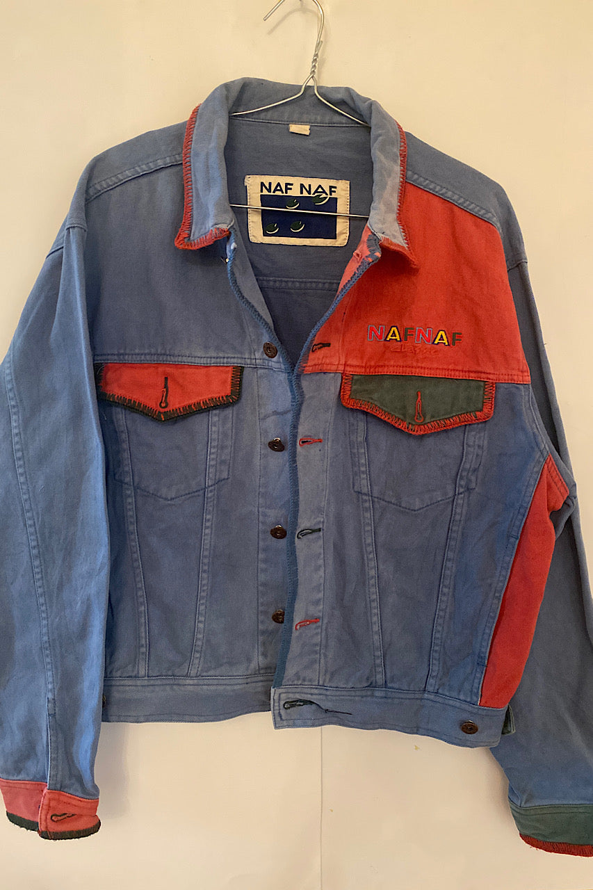 Vintage Southwestern cropped denim jacket - Excellent L